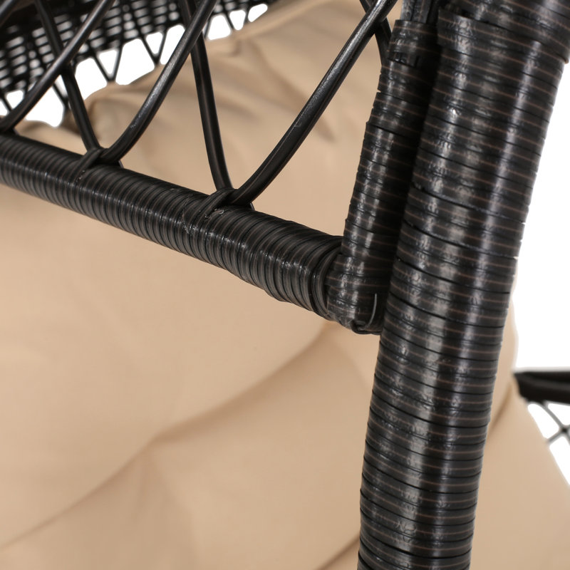 Chaise longue confortable pour le patio - tissage complexe et extérieur élégant et confortable avec panier d'eau