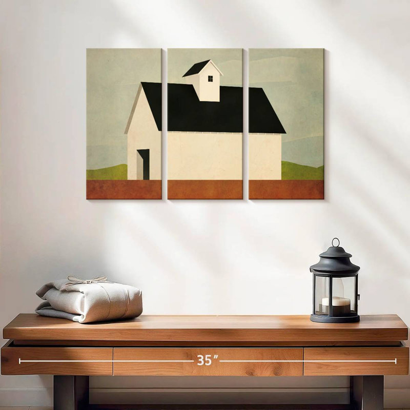 Lilie Fall Barn, 20" H x 33" W
