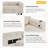 81" Corduroy L-Shaped Sleeper Sectional Sofa with Pull-Out Bed & Storage - 5-Seat Convertible Couch with USB Charging, 400LB Capacity-114407047