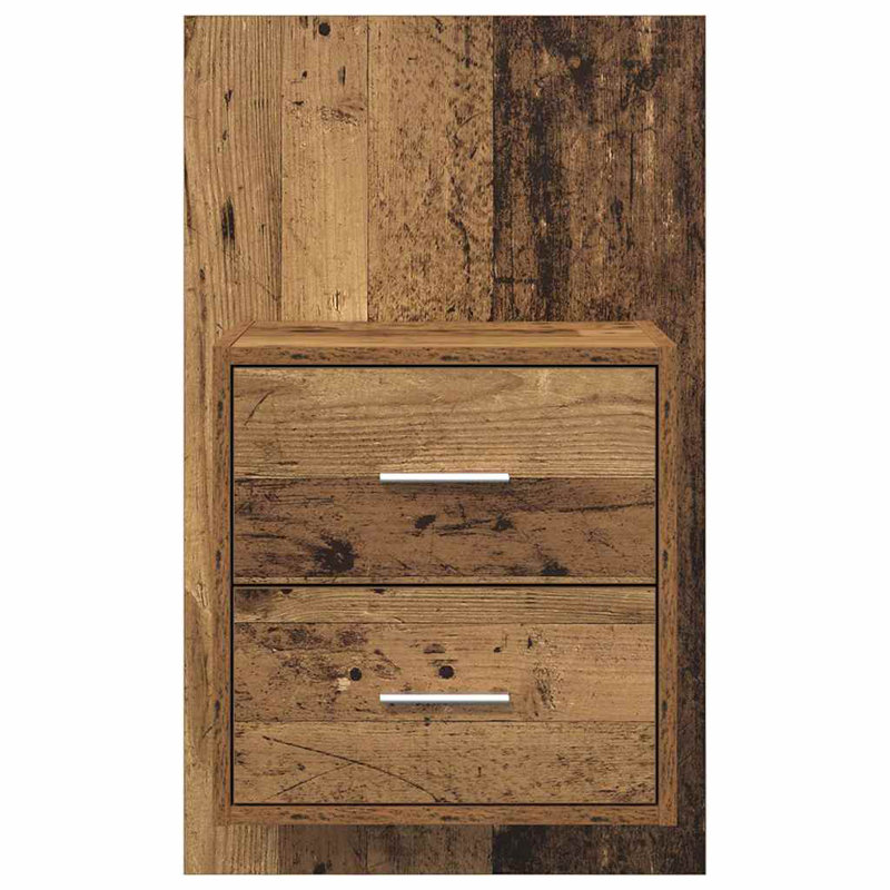 48.5cm W Manufactured Wood Bedside Table, Old Wood