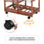 Solid Wood Top Kitchen Cart