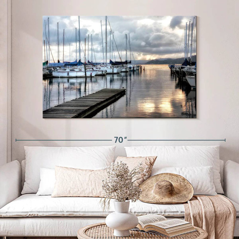 Mehar Walk On The Dock, 34" H x 51" W