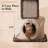 Mid-Century Inspired Solid Wood Cat Tree for Large Cats, Space-Saving for Apartments, 40" H-2129392100