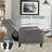 Accent Wingback Recliner Chair with Massage and Heat-325601061