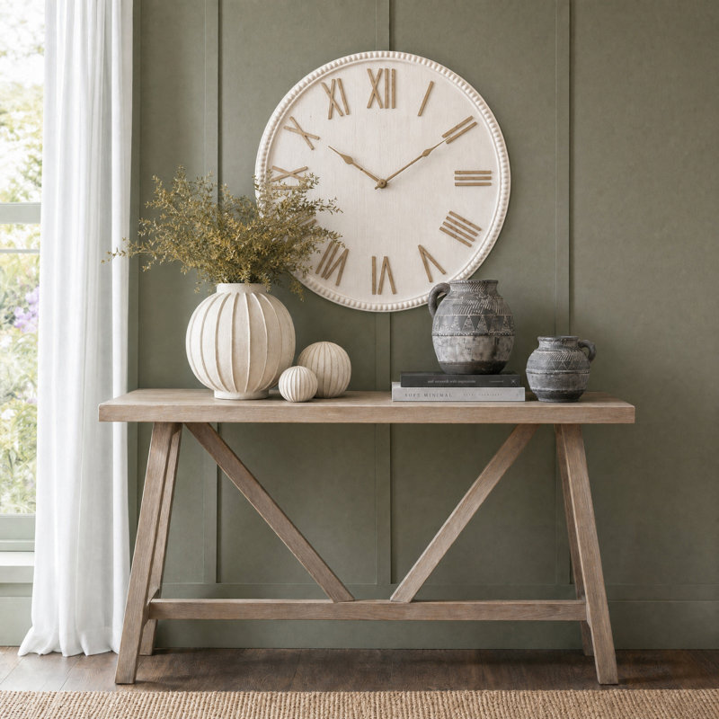 Solid Wood Wall Clock