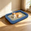 Lit pour animal de compagnie, lit pour animal de compagnie Natural Rush Grass, tapis rafraîchissant pour chien et chat avec base antidérapante et support pour articulations