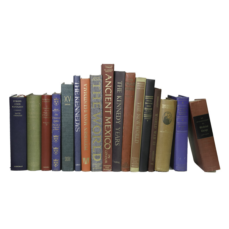 Livres décoratifs - Livres surdimensionnés de l'histoire du monde rétro - Livres au pied