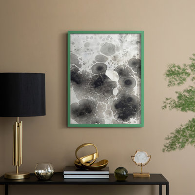 Marbling X Framed Print - Solid Wood