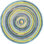 Concentric Geometric Handmade Tufted Wool Blue/Green/Yellow Area Rug