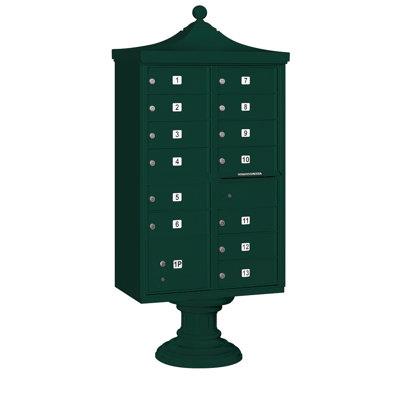 Regency Aluminum Multi-Unit Mailbox with Newspaper Compartment