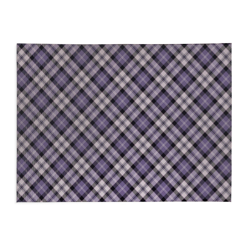 Tapis de cuisine à carreaux Anthony, Rectangle 4pi x 6 pi, Mauve