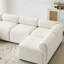114 po Canapé modulaire en chenille 6 pièces en U 6 pièces pour salon, confortable et élégant