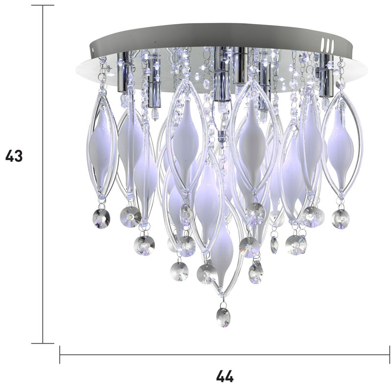 Keaton Glass Flush Mount