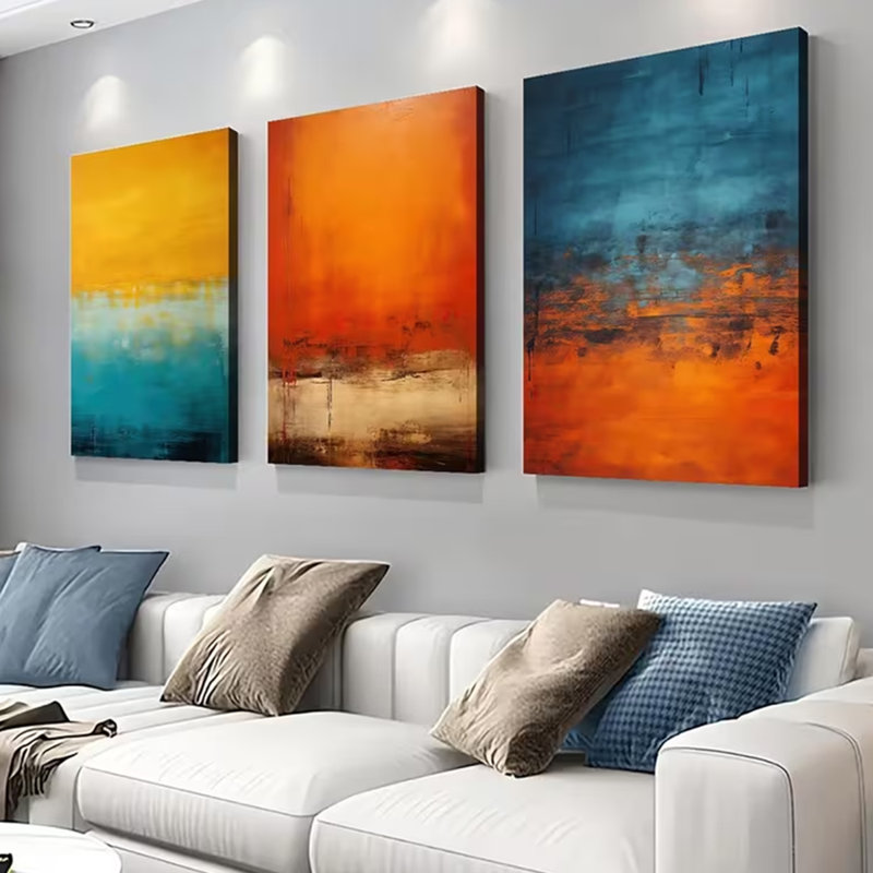 3 Piece Wrapped Canvas Print, 45 cm H x 30 cm W