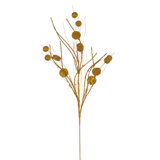 Primrue 33" Ball and Coin Glitter Twig Spray, 6 per bag.