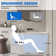 47" x 27.6" Standard Rectangular Freestanding Soaking Acrylic Small Bathtub with Integrated Seat for Small Space