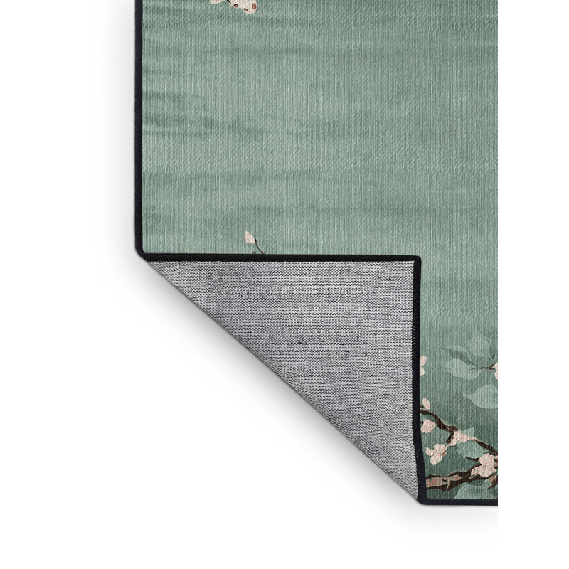Tapis gris lavable à la machine, Rectangle 8 pi x 12 pi