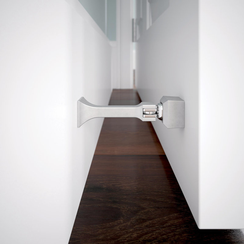 Franklin Brass Classic Edge 3 in. (76 mm) Magnetic Door Stop, Matte Nickel