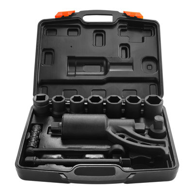 Heavy Duty Torque Multiplier Wrench Set with 8 Sockets - High Performance 1-Inch Drive Lug Nut Remover Tool Kit for Trucks & RVs
