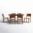 Aniek Solid Wood Top Four Leg Dining Set-822259841-822259870