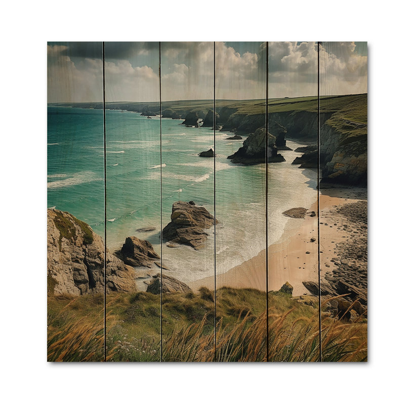 Coastal Horizons IV sur bois, H 30 po x l 30 po x P 0,78 po