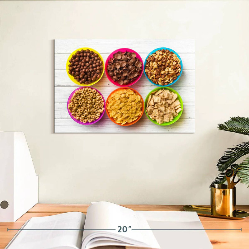 Bowls Of Cereals, 8" H x 12" W