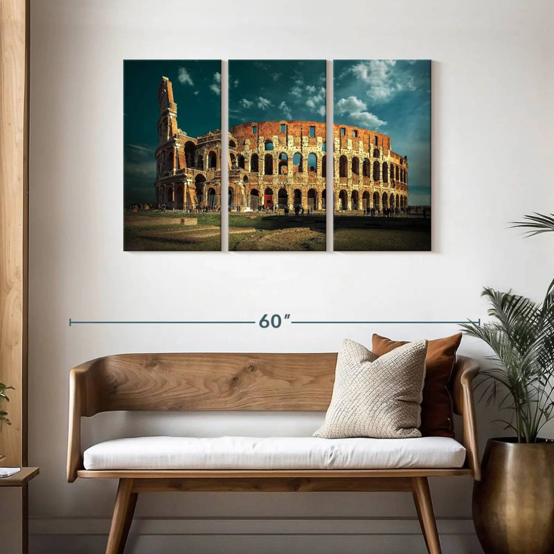Sebbie Colosseum Sunlit à Rome, H 28 po x l 45 po