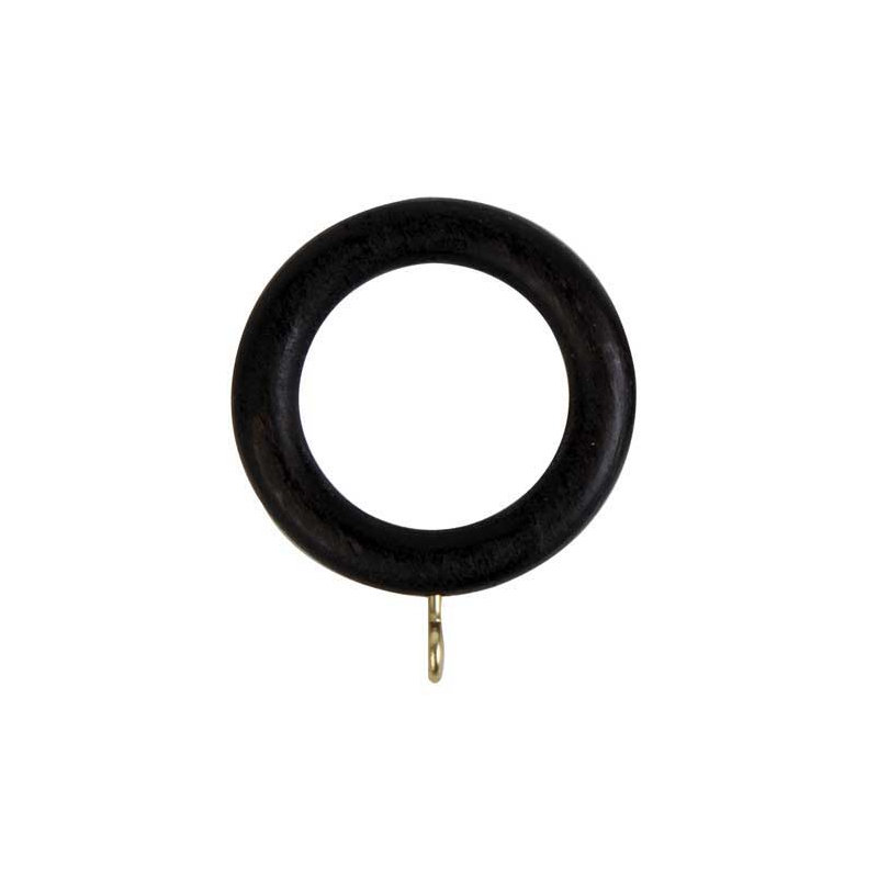 Wood Curtain Rings, 35 cm W x 35 cm D, Black