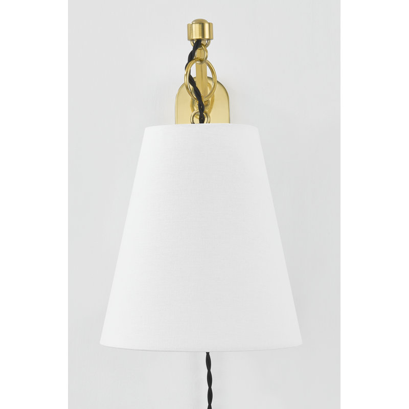 Joan 1 Light Plug-in Plug-in Sconce