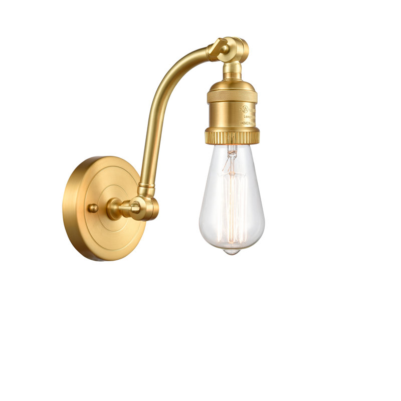 Lakitta Armed Sconce, Satin Gold