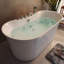 29.33 " W Freestanding Acrylic Bathtub