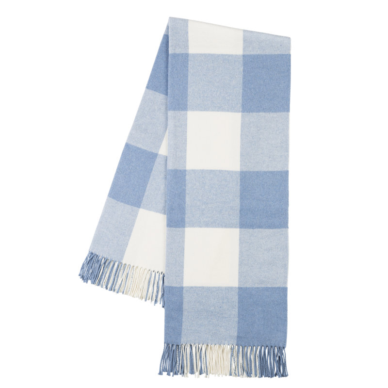 Buffalo Check Throws, Dark Blue