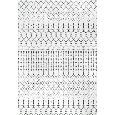 Freetown Moroccan Performance White/Black Rug