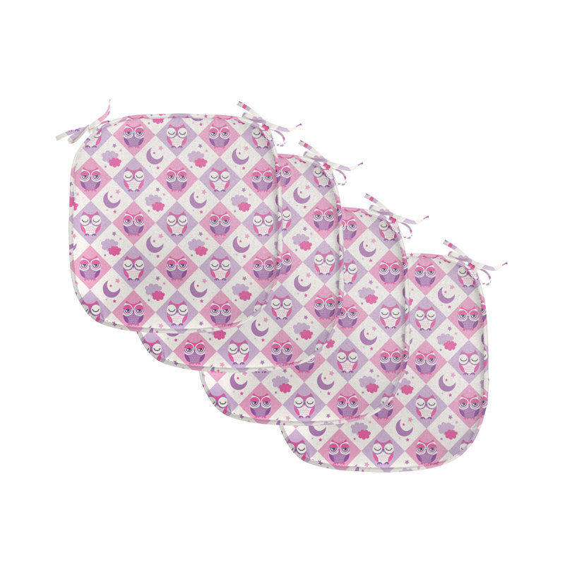 East Ornamental Cultural Seat Cushion, Grey/ Purple/Animal 8
