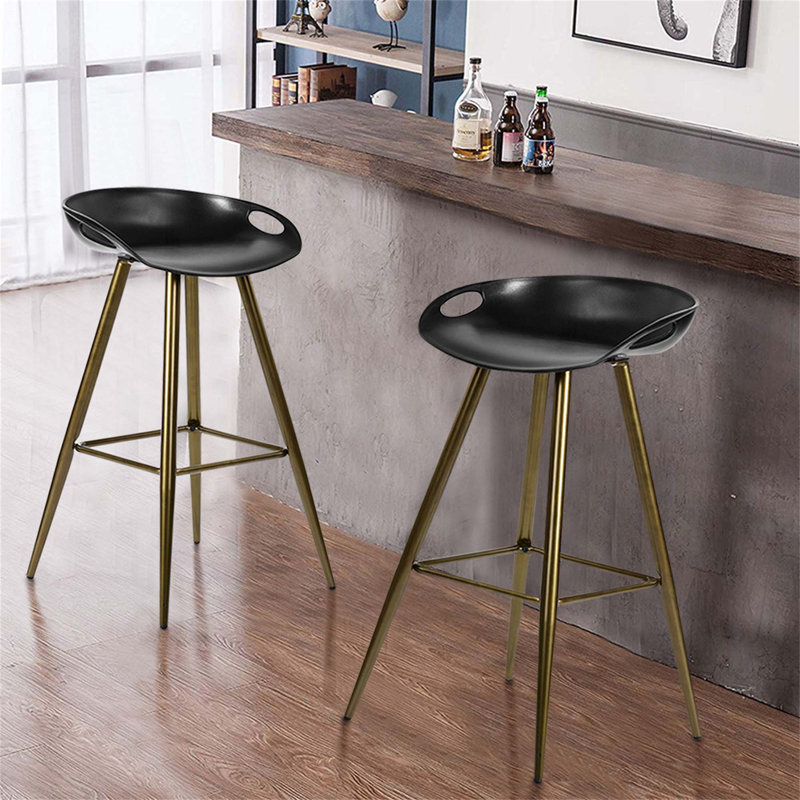 Tabouret de bar et de comptoir Bak, Noir, noir, noir, noir, Noir