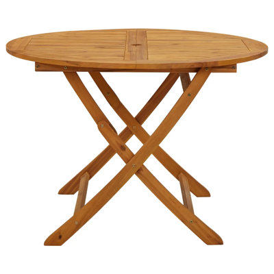 Grinnell Folding Wooden Dining Table
