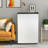 3 Cubic Feet Compact Upright Freezer With Stainless Steel Door