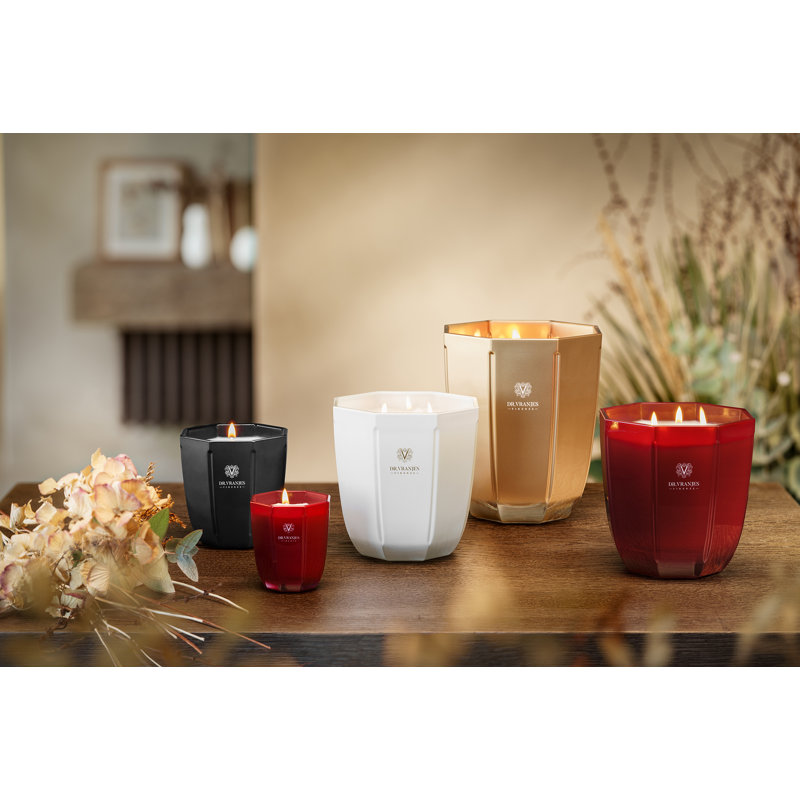 Candle Rosa Tabacco, 11.81" H x 9.45" W x 9.45" D