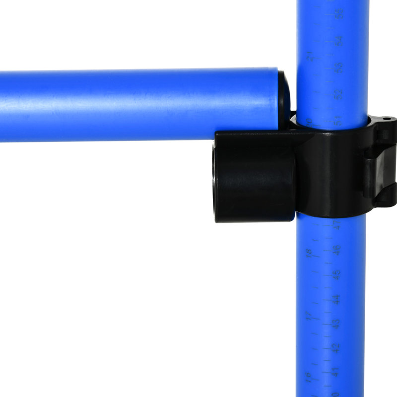 Dog Agility Course Equipment Gathering : 4 Jump With Adjustable Heights, Included Carrying Bag, And Work On Any Flat Area, Blue, 39" L Bars Carry Surface,