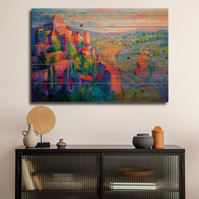 Impression d'art mural en bois - Lavande magique par Dorothy Fagan