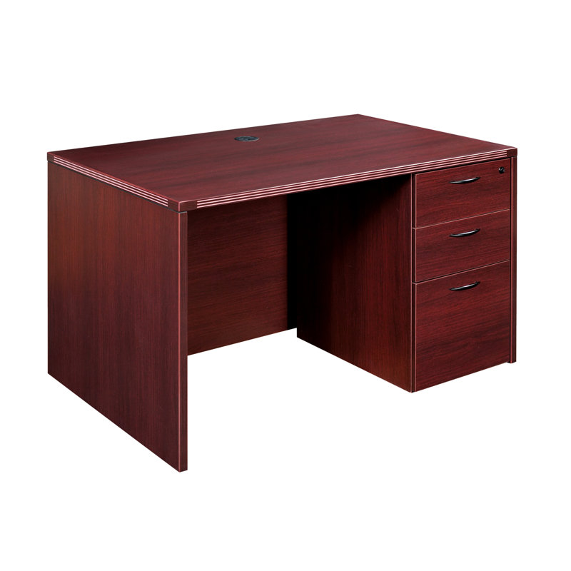 Nabil Desk Shell, Mahogany