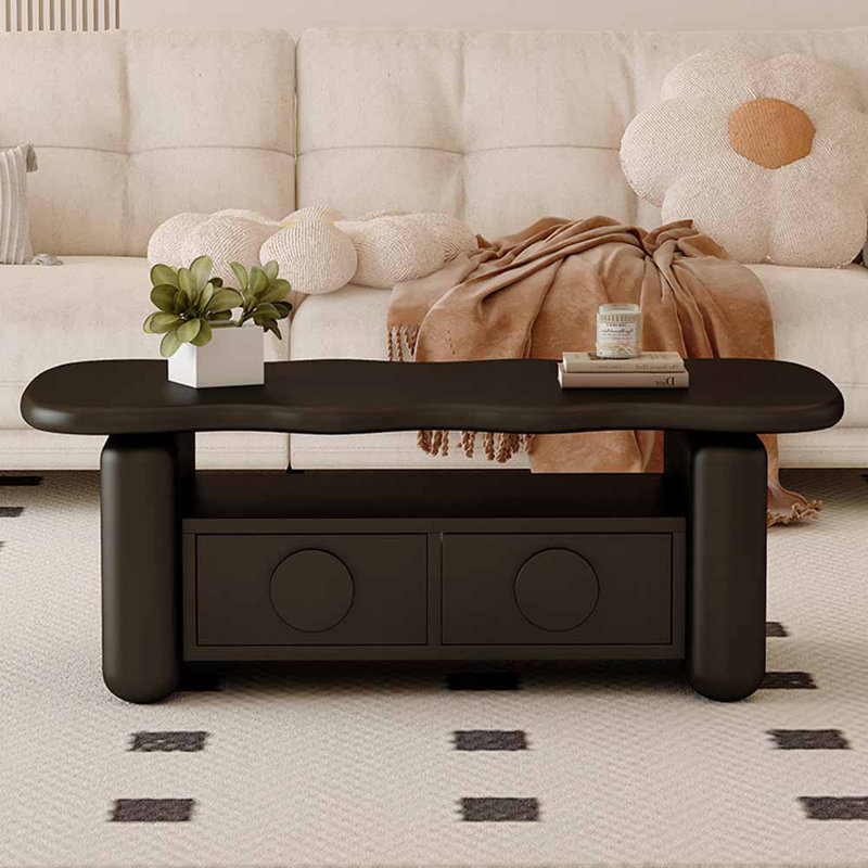 Table basse multifonctionnelle au design créatif, Noir, noir, noir, noir, Noir, noir, noir, noir