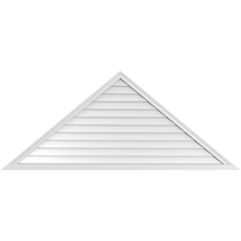 Ventilateur à pignon en uréthane non fonctionnel à fixation triangulaire brun clair 12/12, H 33,375 po x l 80 po x P 1 po