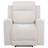 Kennett Chenille Power Recliner with Push-Button Control, USB-A and USB-C, Ivory-1056071385