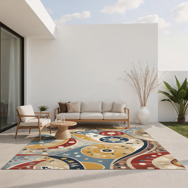 Tapis d'intérieur et d'extérieur Dynamic Line, Rectangle 1 pi 6 po x 2 pi 6 po