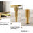 37”Modern Square Glass Dining Table With Stainless Steel Legs For Home Office, Kitchen, Living Room-547818936-547818937