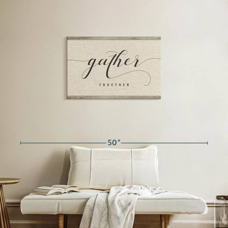Gather Together Script Wall Sign, 20" H x 30" W