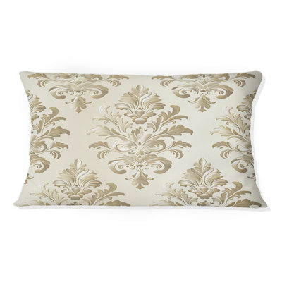 Coussin lombaire beige Glam Damask I - Glam