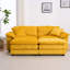 Comfortable 2-Seater Sofa With Back And Toss Pillows, Ottoman, Offering Deep Seating For Relaxation In Living Rooms-1429583685