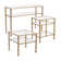 Jordun 42.25'' Glass Top Console Table